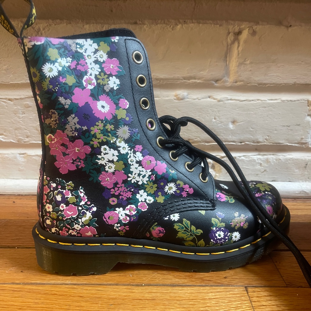 Brand New Floral Doc Martens